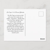 Das letzte Abendessen Postkarte (Rückseite)