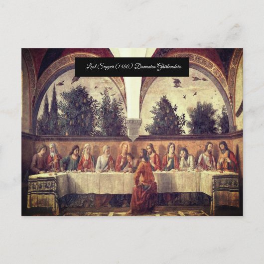 Das letzte Abendessen Postkarte (Vorderseite)