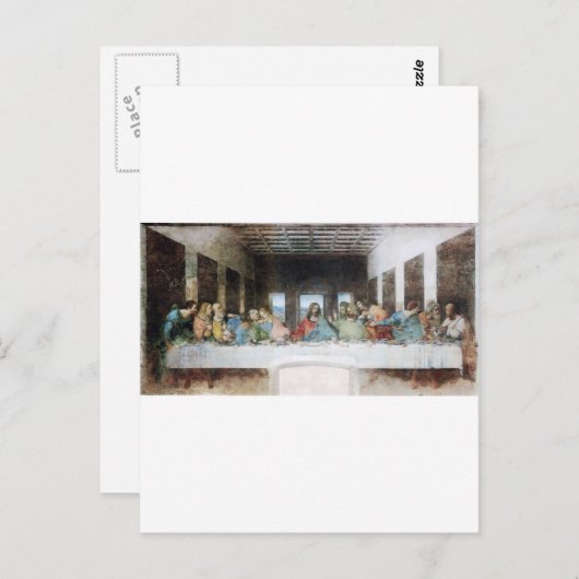 Das letzte Abendessen Postkarte (Vorne/Hinten)