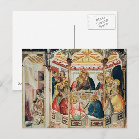 Das letzte Abendessen Postkarte (Vorne/Hinten)