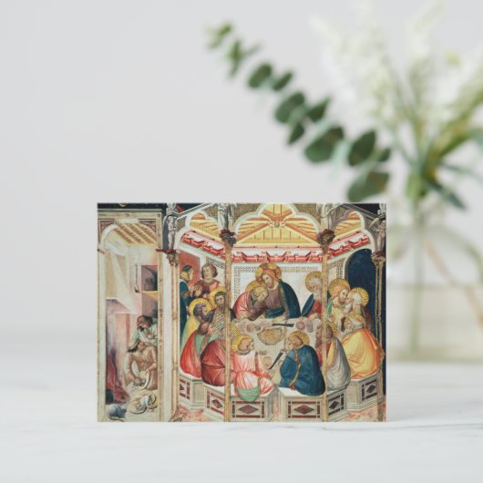 Das letzte Abendessen Postkarte (Stehend Vorderseite)