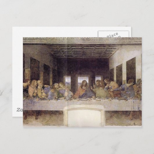 Das letzte Abendessen Postkarte (Vorne/Hinten)