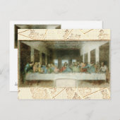 Das letzte Abendessen Postkarte (Vorne/Hinten)