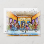 Das letzte Abendessen Postkarte (Vorne/Hinten)