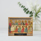 Das letzte Abendessen Postkarte (Stehend Vorderseite)