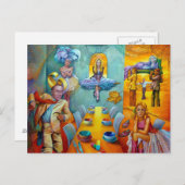 Das letzte Abendessen Postkarte (Vorne/Hinten)