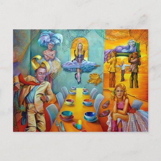 Das letzte Abendessen Postkarte (Vorderseite)