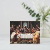 Das letzte Abendessen Postkarte (Stehend Vorderseite)