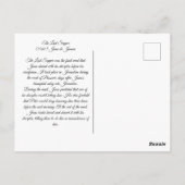 Das letzte Abendessen Postkarte (Rückseite)