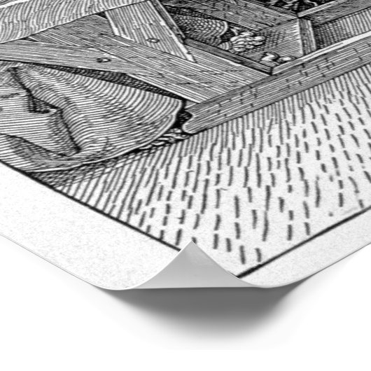 Das letzte Abendessen, Pub. 1523 Poster (Ecke)