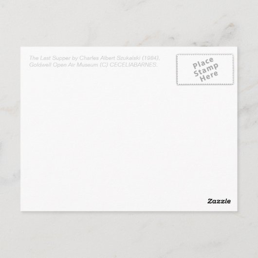 Das letzte Abendessen R504 Postkarte (Rückseite)