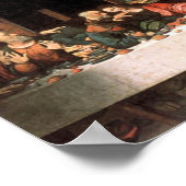 Das letzte Abendessen (restauriert) Poster (Ecke)
