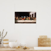 Das letzte Abendessen (restauriert) Poster (Küche)