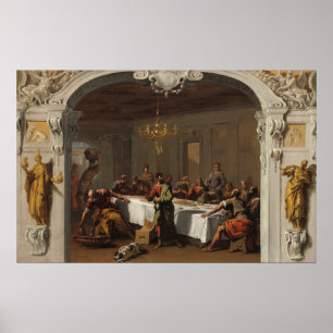 Das letzte Abendessen - Sebastiano Ricci Kunstpost Poster