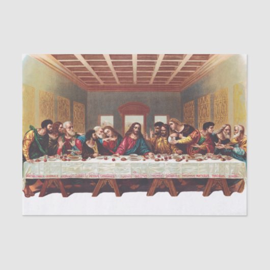 Das letzte Abendessen Seidenpapier (Vorderseite)