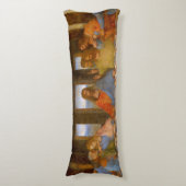 Das letzte Abendessen Seitenschläferkissen (Vorderseite Vertikal)