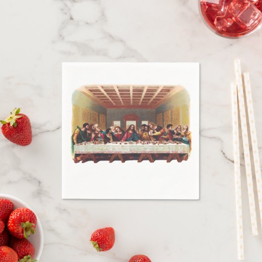 Das letzte Abendessen Serviette (Beispiel)