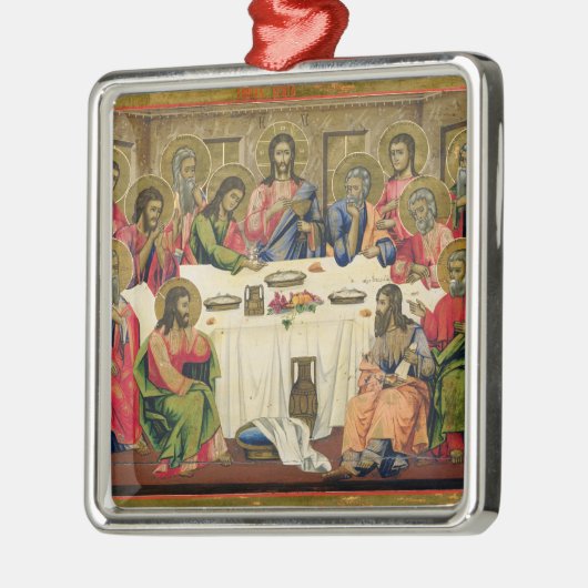 Das letzte Abendessen Silbernes Ornament (Links)