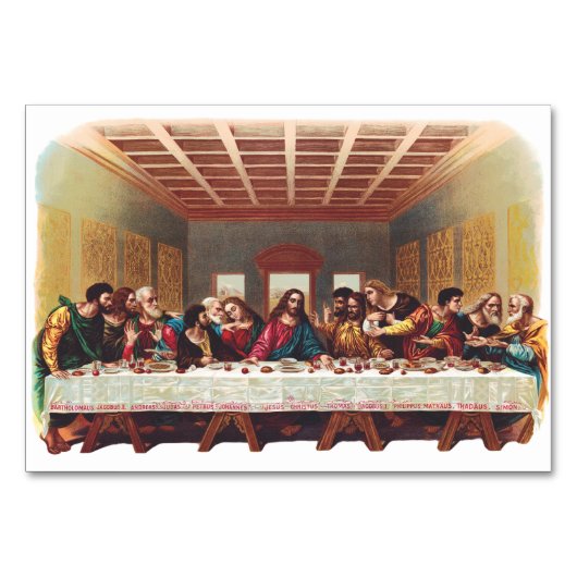 Das letzte Abendessen Tischnummer (Vorderseite)