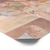 Das letzte Abendessen und die Katze Leonardo da Vi Poster (Ecke)