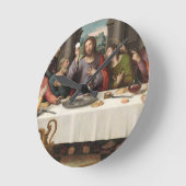 Das letzte Abendessen Vicente Juan Masip Runde Wanduhr (Winkel)