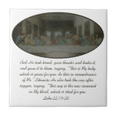 Das letzte Abendessen Vintag Fliese (Vorderseite)