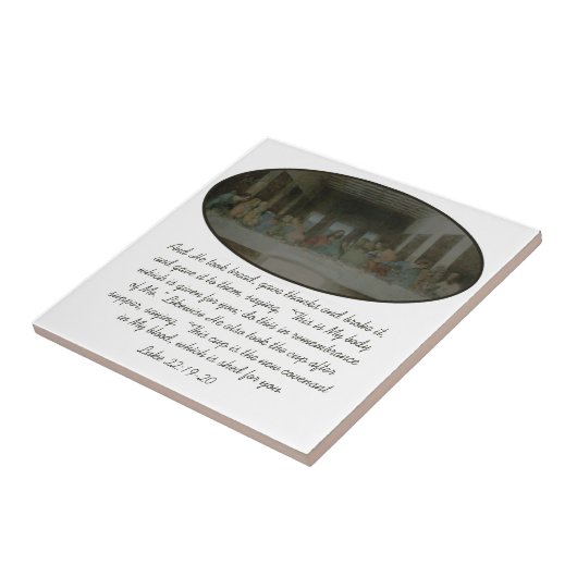 Das letzte Abendessen Vintag Fliese (Seite)