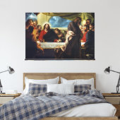 Das letzte Abendessen von Benjamin West Leinwanddruck (Insitu (Schlafzimmer))
