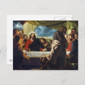 Das letzte Abendessen von Benjamin West Postkarte (Vorne/Hinten)