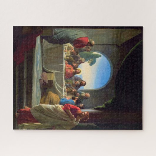 Das letzte Abendessen von Carl Bloch Puzzle (Horizontal)
