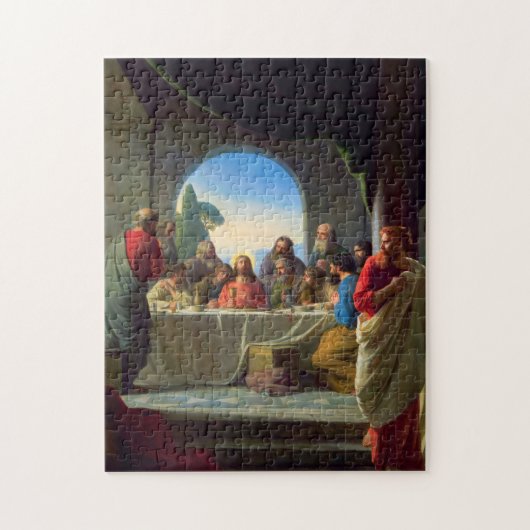 Das letzte Abendessen von Carl Bloch Puzzle (Vertikal)