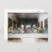 Das letzte Abendessen von Da Vinci Postcard Postkarte (Vorne/Hinten)