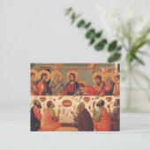 Das letzte Abendessen von Duccio di Buoninsegna Postkarte (Stehend Vorderseite)