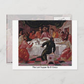 Das letzte Abendessen von El Greco Postkarte (Vorne/Hinten)
