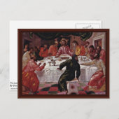 Das letzte Abendessen von Greco El Postkarte (Vorne/Hinten)