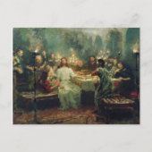 Das letzte Abendessen von Ilya Repin Postkarte (Vorderseite)