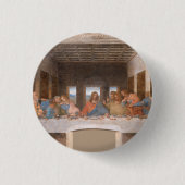 Das letzte Abendessen von Leonardo Da Vinci Button (Vorderseite)