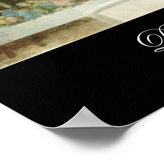 Das letzte Abendessen von Leonardo Da Vinci c. 149 Poster (Ecke)