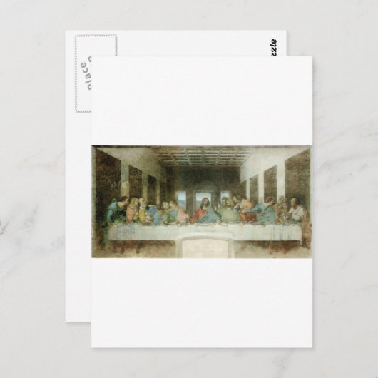 Das letzte Abendessen von Leonardo Da Vinci c. 149 Postkarte (Vorne/Hinten)