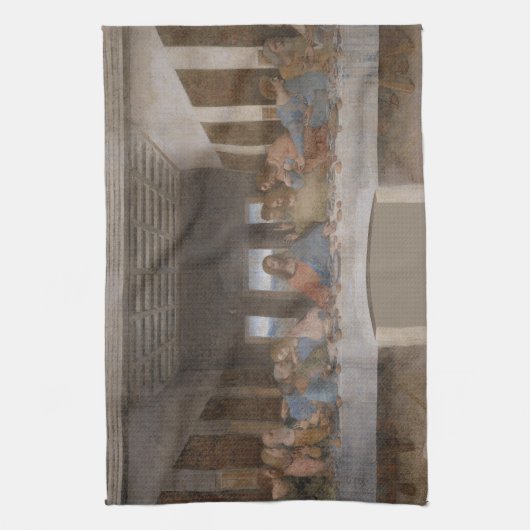 Das letzte Abendessen von Leonardo da Vinci Geschirrtuch (Vertikal)