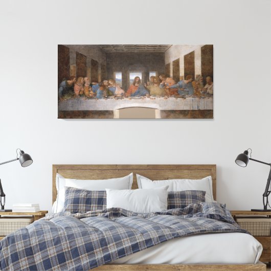 Das letzte Abendessen von Leonardo Da Vinci Leinwanddruck (Insitu (Schlafzimmer))