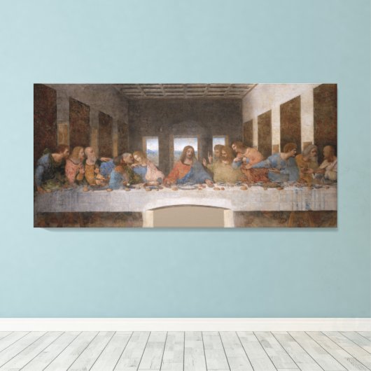 Das letzte Abendessen von Leonardo Da Vinci Leinwanddruck (Insitu (Holzboden))