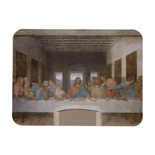Das letzte Abendessen von Leonardo da Vinci Magnet (Horizontal)