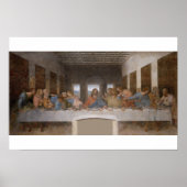 Das letzte Abendessen von Leonardo Da Vinci Poster (Vorne)