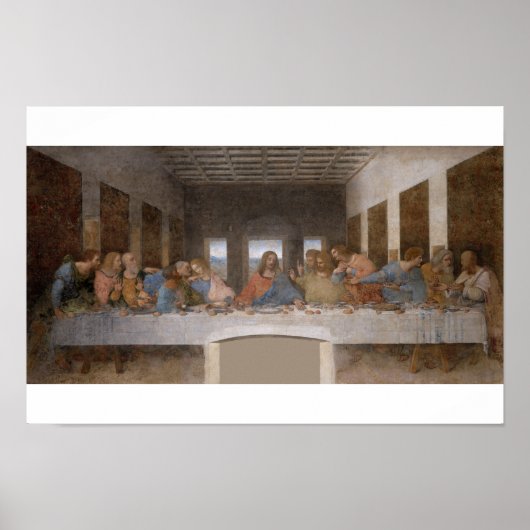 Das letzte Abendessen von Leonardo Da Vinci Poster (Vorne)