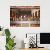 Das letzte Abendessen von Leonardo Da Vinci Poster (Heimbüro)