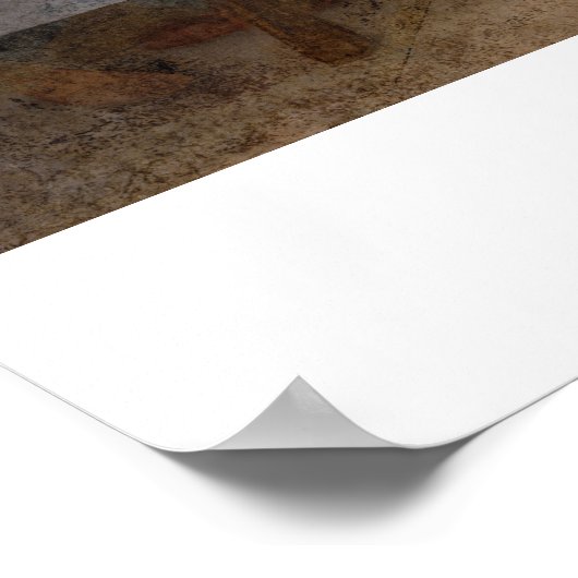 Das letzte Abendessen von Leonardo Da Vinci Poster (Ecke)