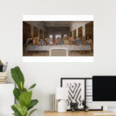 Das letzte Abendessen von Leonardo Da Vinci Poster (Heimbüro)