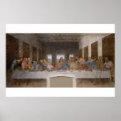 Das letzte Abendessen von Leonardo Da Vinci Poster (Vorne)