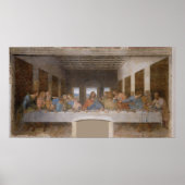 Das letzte Abendessen von Leonardo Da Vinci Poster (Vorne)